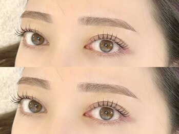 ロレインブロウ 下関店の写真/パーマでしか叶わない絶妙なバランス”美眉Wax×パリジェンヌ¥9800”で目元を明るく!一気に垢抜け横顔に♪
