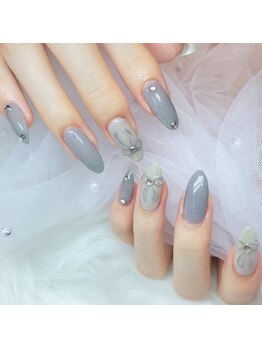 アイラッシュ ヴィアンジュ(Viange)の写真/選べる定額ネイルが大人気♪ご新規様オフ無料！コースによってはパーツの変更もOK！アシンメトリー＋500円