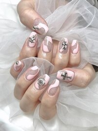 ピンクニュアンスネイル