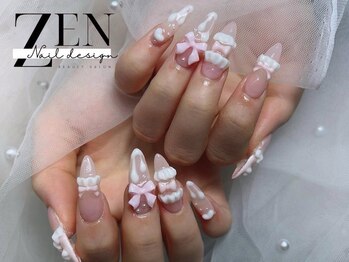 ゼン ネイル デザイン 池袋(ZEN NAIL DESIGN)/* 長 さだしやり放題×つけ放題