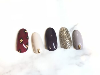 ネージュ バイ リアンジュ 辻堂(Neige by Reange)/手書きレオパードアート