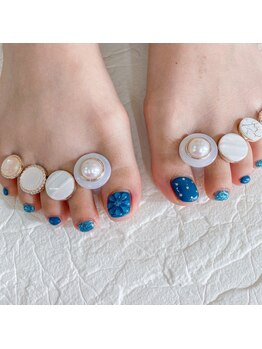 フットネイルは足浴付き☆