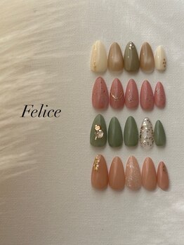 Felice【フェリーチェ】名取/まつ毛パーマ/ネイル/持ち込み/フィルインの写真/日常に溶け込むネイル◇オフィスにピッタリの上品で好印象なデザインも◎トレンドデザインもご用意あり♪