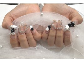 ハートチェーンネイル