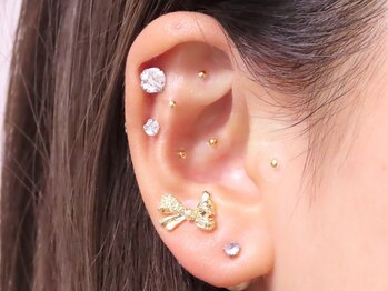 ノア 川越店(NOAH)の写真/あなただけの輝きをデザイン！韓国直輸入パーツ使用のオシャレ可愛い耳つぼジュエリー★