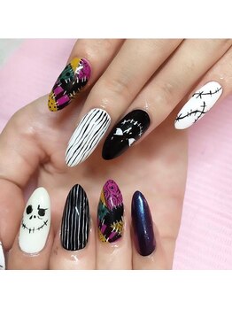 ヘアーアンドビューティー ルーツ(#roots)/ハロウィンネイル