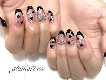 ネイルグラマラス 西新井店/《パラジェル》ハートフレンチ