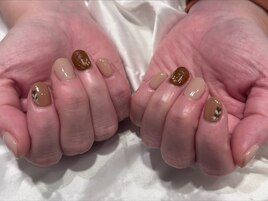 バレンタインネイル