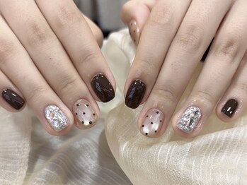センスネイル 池袋店(Sense Nail)/秋冬ネイル　エレガントデザイン