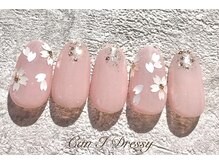 キャンアイ ドレッシー 横須賀中央店(Can i Dressy)/桜ネイル￥7000