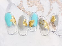 ムーネイル(mou nail)/爽やかニュアンスネイル