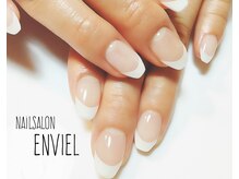 ネイルサロンアンヴェール(ENVIEL)/シンプルフレンチネイル♪