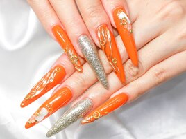 ★ビビットオレンジネイル★
