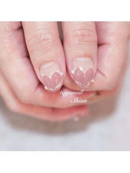 たゆ ネイル(たゆnail)/バレンタインハートネイル