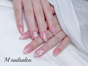 Mネイル/シンプル｜ベージュ