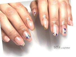 押し花ネイル/フラワーネイル