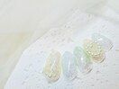 韓国っぽネイル/クリアネイル