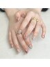 【ハンド＋シンプルパーツ】ワンカラー(２色まで選択可)￥4000