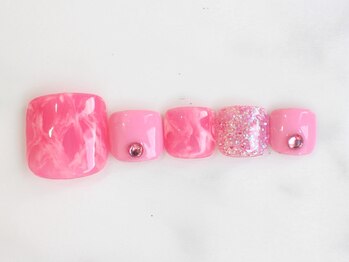 ネイリス(NAILISS)/ピンク/マーブル/ラメ