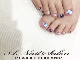 上品ｆｌｏｗｅｒネイル