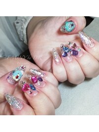 ３Dパーツ×キラキラ