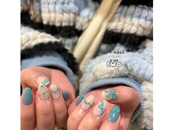 アイネイルトゥー 小倉(ai nail two)/ブルーネイル