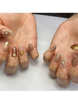 東海最大級ネイルサロン by レディスペネイル 名駅店/ぷっくりお花ネイル