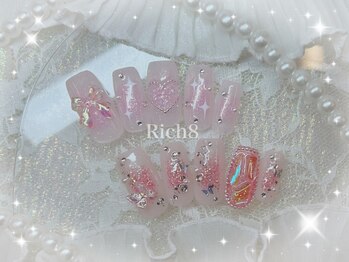 ネイルアンドまつげエクステ リッチエイト 原宿店(Rich8)/春におすすめ！チークネイル