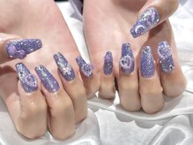 プリュム(plume)/ラメパーツネイル