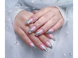 ガラスフレンチネイル