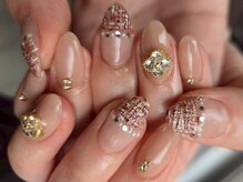 ネイルフロンティア 吉祥寺(NAIL FRONTIER)/F大人ツイードネイル11980円