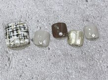 シェリーネイル(Cherie Nail)/ツイードフットネイル♪