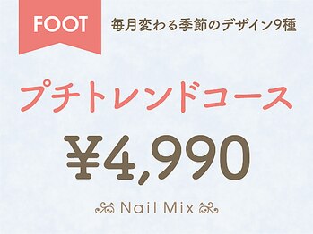 ネイルミックス 綱島店(Nail Mix)/[FOOT]プチトレンド　￥４９９０