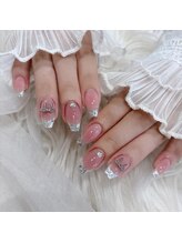 リンドネイル バイ モカ アンド ララ(Lind nail by moca and LaLa)/ガラスフレンチ