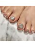 【初回他店オフ＆ケア込】<Foot>10本マグネットネイルコース　6800円
