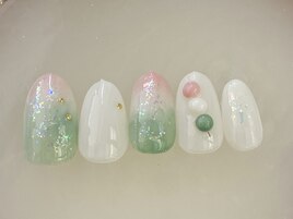 お団子ネイル