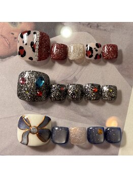 12月定額 フットネイル