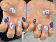 スノーフレーク(Snowflake)/定額デザイン☆春ネイル
