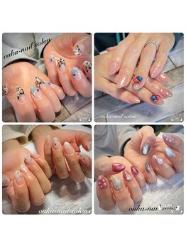 桜花ネイルサロン/冬　ネイルデザイン