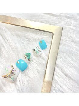 アンドラッシュネイル(&Lash nail)/フットネイル10本デザインコース