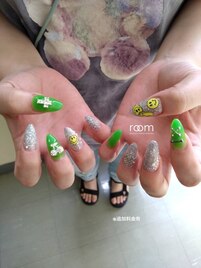 ワンポイントにこちゃんネイル★