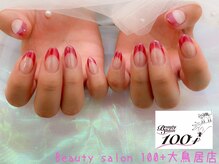 ワンハンドレッドプラス 大鳥居店(100+)/フレンチ×ミラーネイル