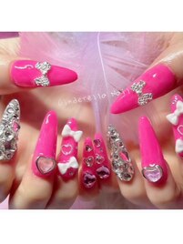 【チップ長さだしネイル】