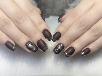 カナネイル(KANA.nail)/持ち込みマットミラーフレンチ