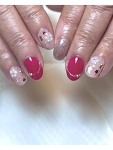 レプティーネイル(Les petite nail)/華やかネイル