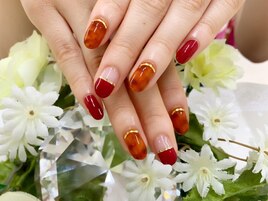 べっ甲★秋ネイル