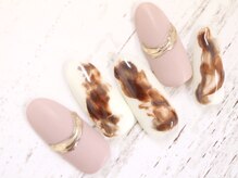ネイルサロン ドルチェネイル 柏店(Dolce.Nail)/ニュアンス#カフェラテマーブル