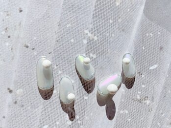 ソウ 難波店 nail salon Sou/ホワイトnail