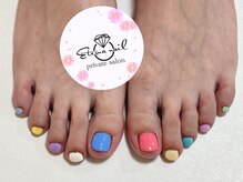 エテルナ ネイル(eterna nail)/フットカラフルワンカラー