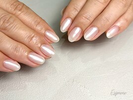 ホワイトミラーネイル